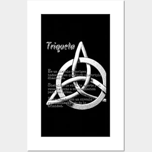 Triquetra with meaning (in spanish) Posters and Art